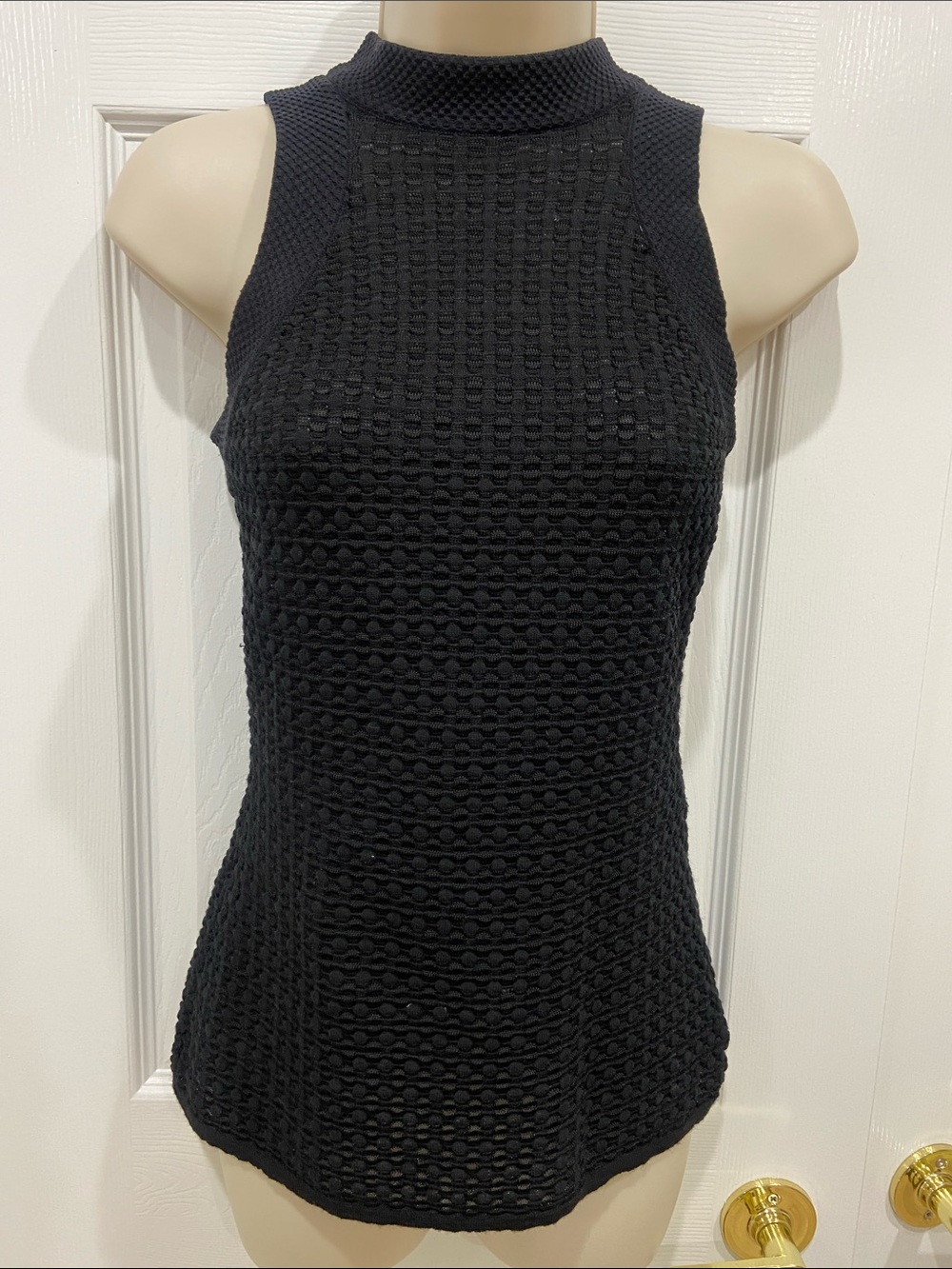 Missoni Black Knit Sleeveless High-Neck Top